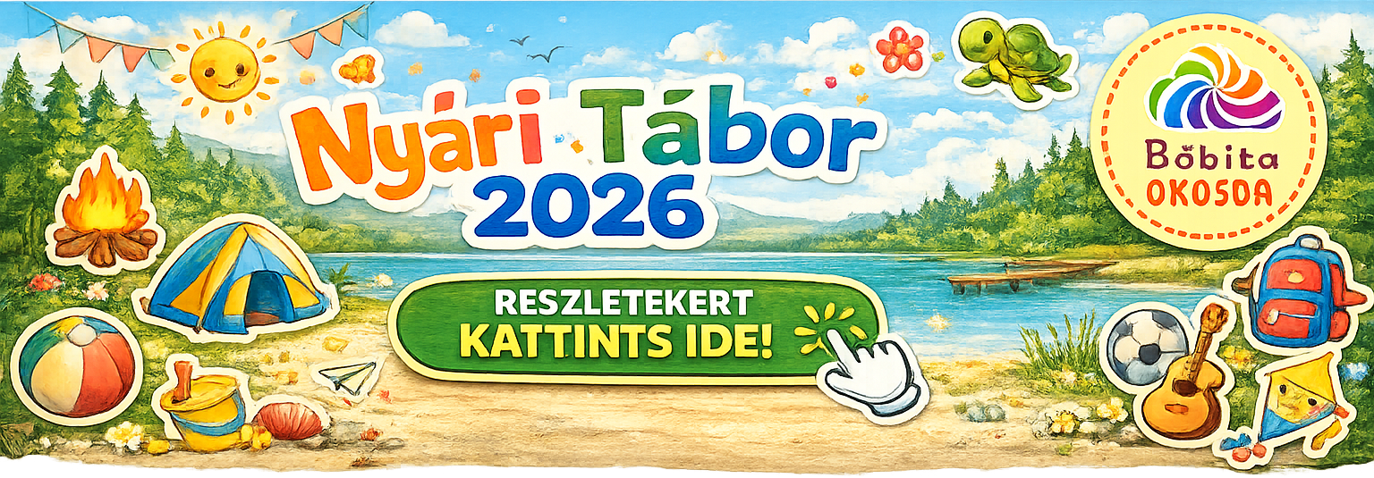 Bóbita nyári táborok - 14 féle tematikus táborral egész nyáron várjuk Újpesten a 4-8 éves gyermekeket...